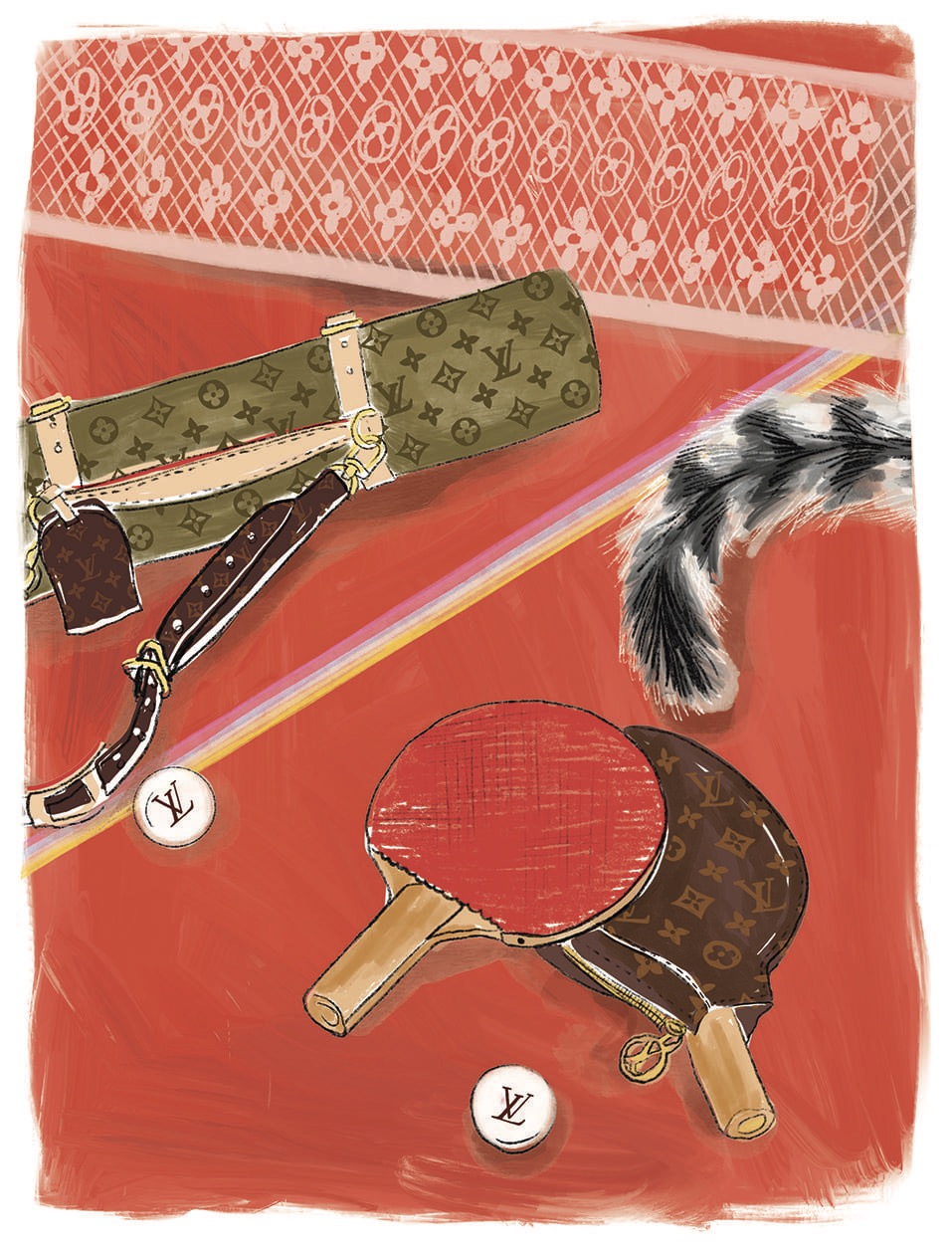 LOUIS VUITTON  - Illustration by MANON CARDIN